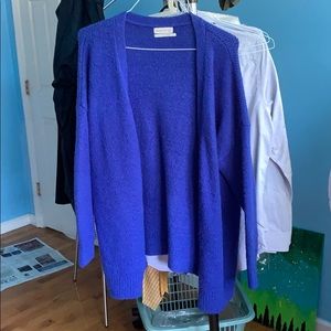 Royal Blue Oversized Knit Cardigan